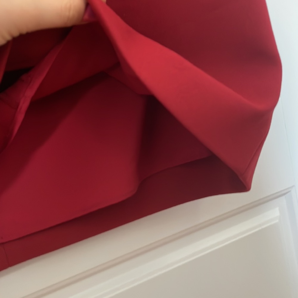 Deep Red Tibi Work Dress - Perfect for Spring - Picture 7 of 14